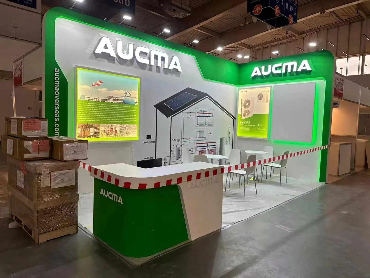 Home appliance booth delivered on site